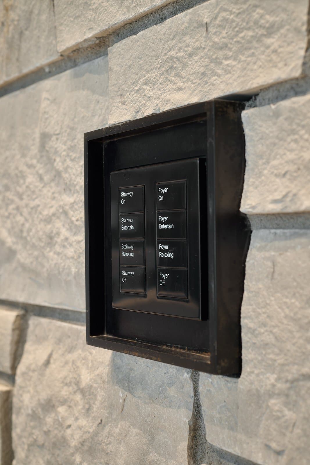 Lutron HomeWorks QSX keypad with Ketra circadian lighting — NorthStar luxury installation Minneapolis